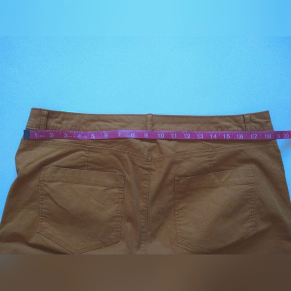 Old Navy Women's Dark Orange Straight Pants Size 16 Pockets, Cropped, Cotton NEW - Picture 9 of 12